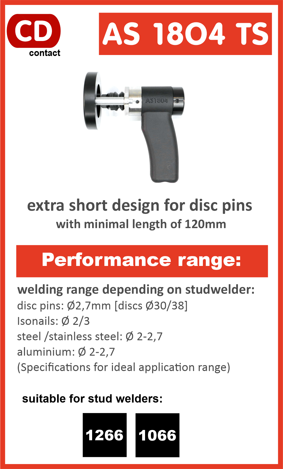 AS 1804 Tellerstiftpistole