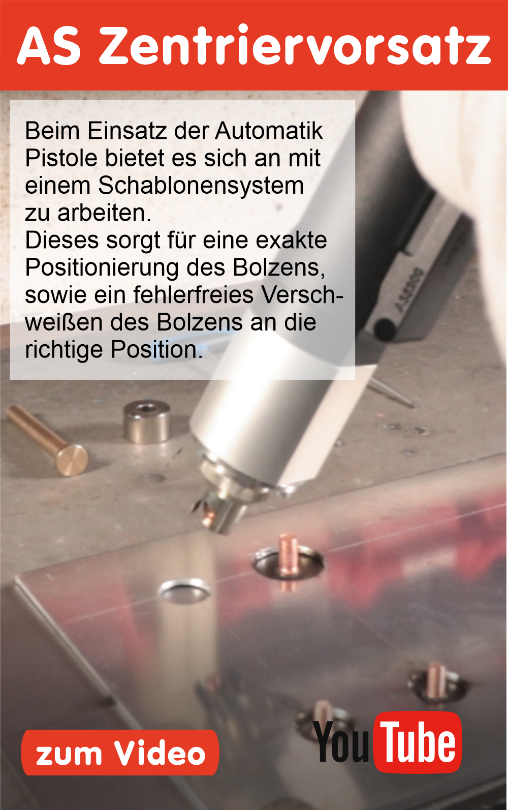 Zentriervorsatz Werbung